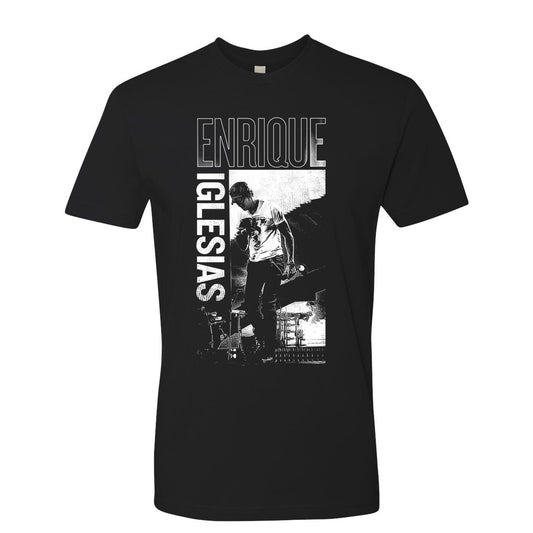 Enrique Iglesias Heart Photo Men's Tee - Black