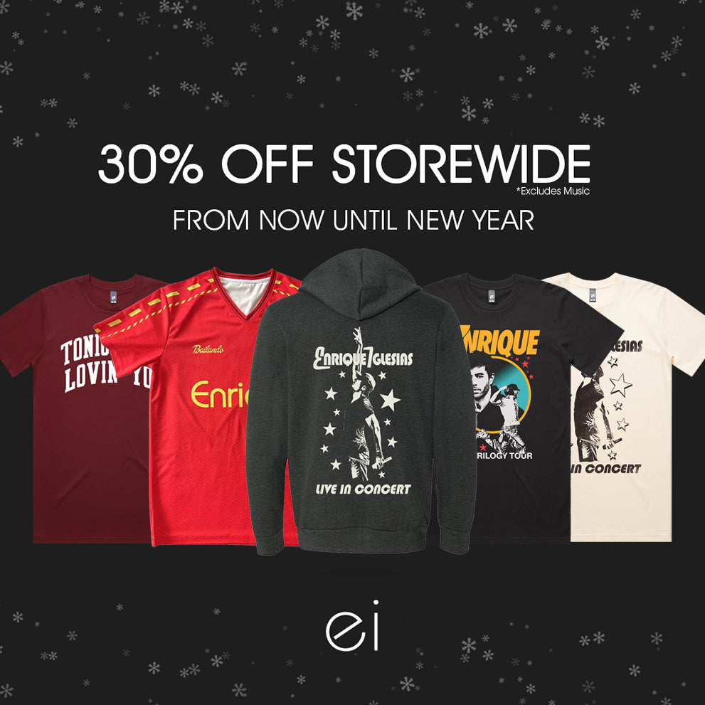 Promotional image of clothing with '30% Off Storewide' text and 'ei' logo.